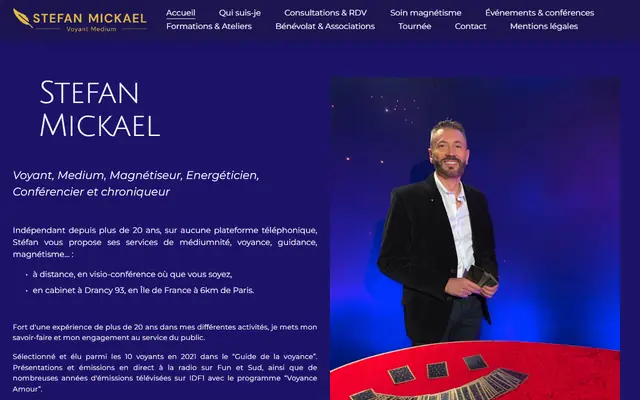 Page d’accueil de Stefanmickaelvoyantmedium