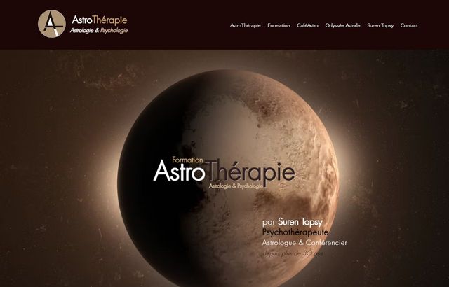 Page d'accueil de astrotherapie.org