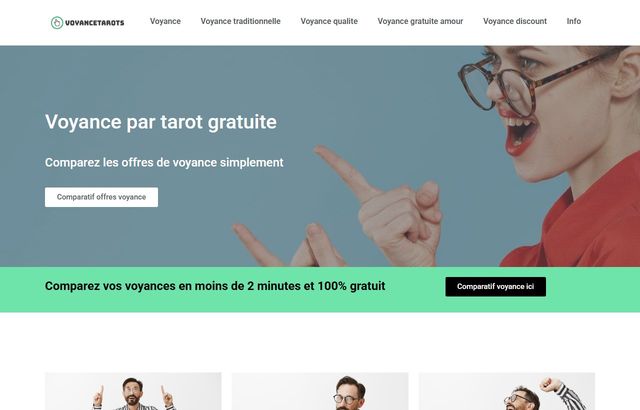 Page d'accueil de voyancetarots.com
