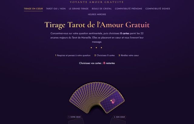 Page d'accueil de voyante-amour-gratuite.fr